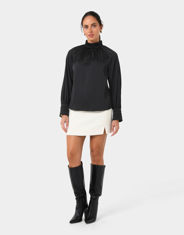 Forcast - Anna Pleated Satin Blouse