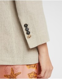 Marella - Sandy Linen Blazer