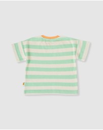 Goldie + Ace - Peas in a Pod Stripe T-Shirt - Babies-Kids