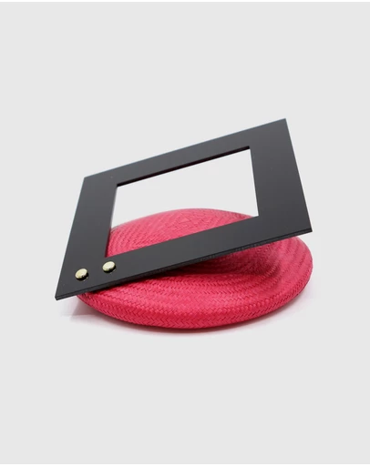 FORD MILLINERY - Mod Square Red/Black