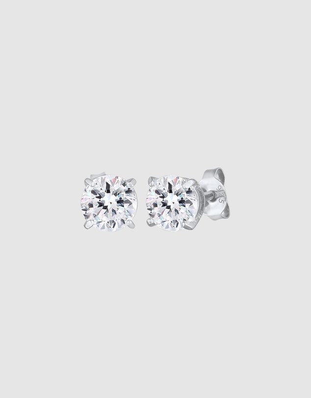 Kuzzoi - ICONIC EXCLUSIVE - Crystal Stud Earrings in 925 Sterling Silver