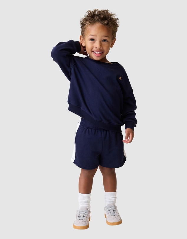 GAP - Pieced French Terry Crew x Shorts Set - Babies-Kids