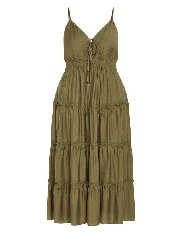 City Chic - Aiza Tier Maxi Dress