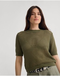 Oxford - Luna Cotton Knit Top