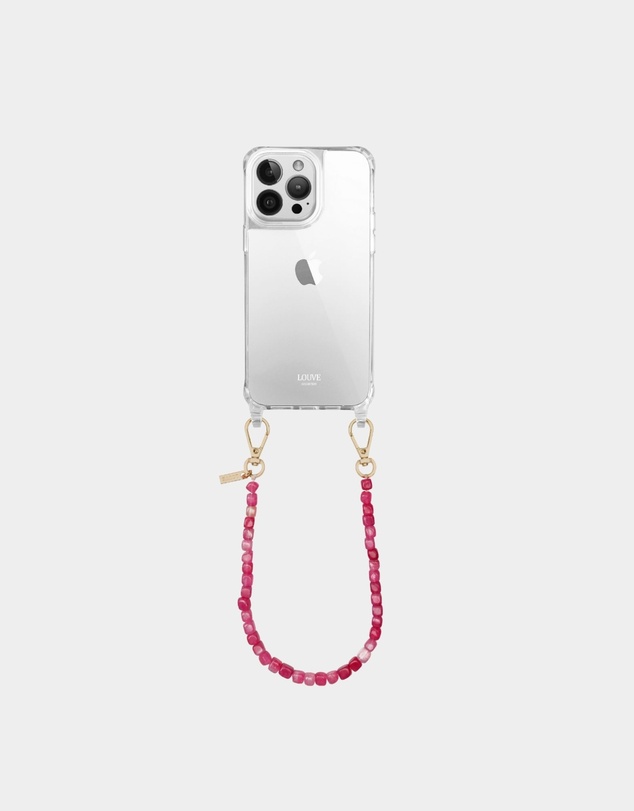 LOUVE COLLECTION - Clear Phone Case + Paradise Wrislet