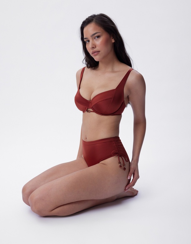 Bras N Things - Corsica Full Cup Balconette Bra - Rust