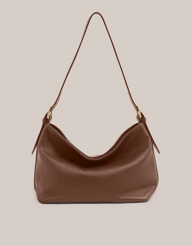VESTIRSI - Eden Mocha Leather Shoulder Bag