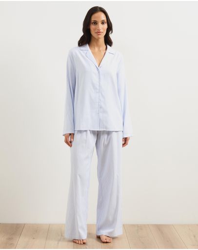 Blue & White Stripe