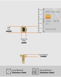 Fossil - Raquel Watch Ring Gold Analogue