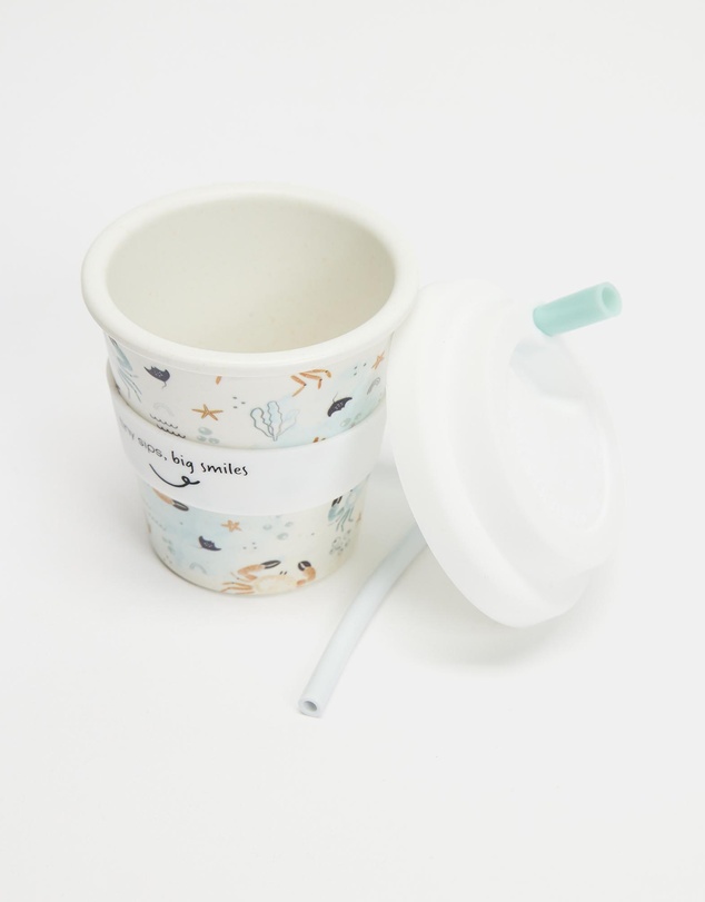 itti bitti - Reusable Baby Cino Cup With 2 Straws - Spanner
