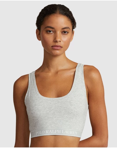 Polo Ralph Lauren - Polo Essentials Cotton Blend Cropped Tank Top Bra