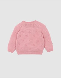 Bebe by Minihaha - Charlie Bobble Knitted Cardigan - Babies
