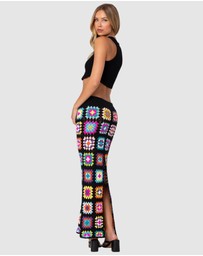 EDIKTED - Patchwork Crochet Maxi Skirt