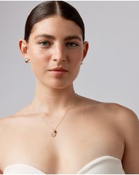 Michael Hill - Round Red Garnet Birthstone Pendant in 10kt Yellow Gold