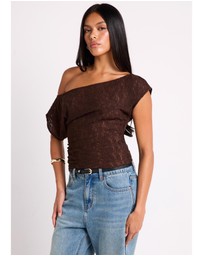 Alice In The Eve - Natalie Lace Slouch Top