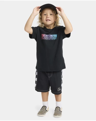 Quiksilver - Boys 2 to 7 Omni Check T-Shirt