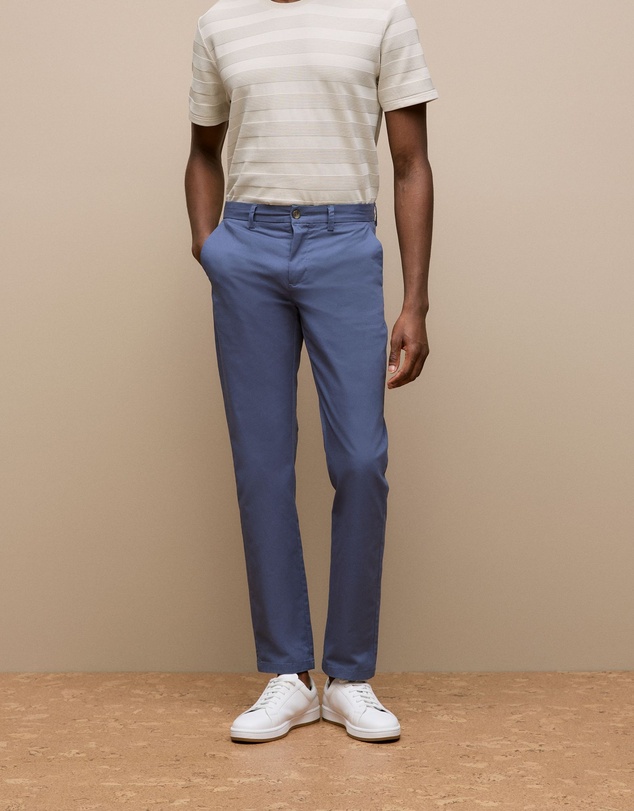 Trenery - Regular Fit Chino Pant in Dark Blue