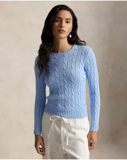Polo Ralph Lauren - Cable-Knit Cotton Crewneck Sweater - ICONIC EXCLUSIVE
