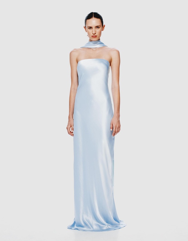 misha lilia satin maxi dress MISHA COLLECTION - LILIA SATIN MAXI DRESS