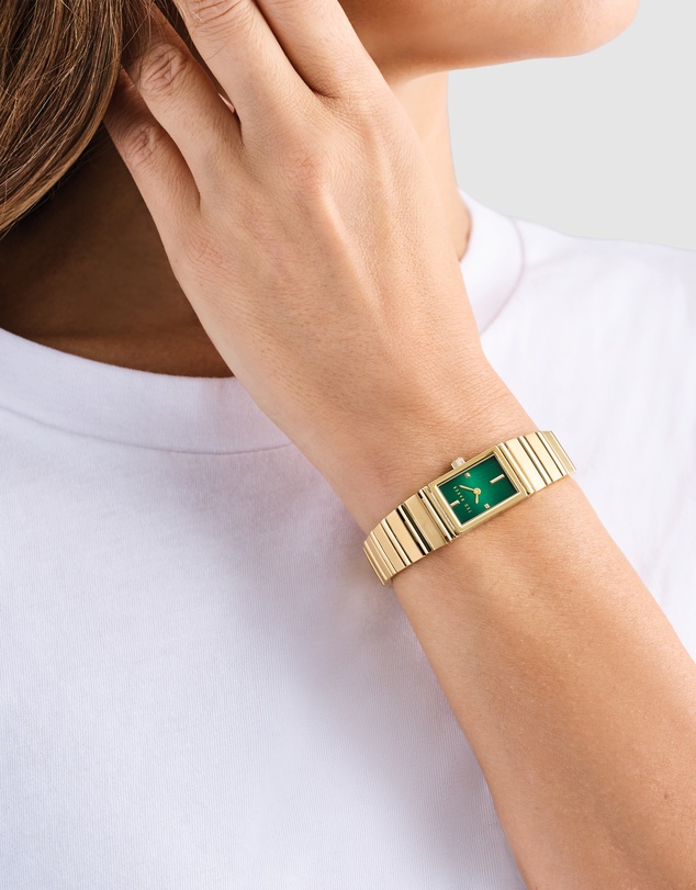 Ted Baker - Lileey 16mm Green Gold-Tone Bracelet Watch