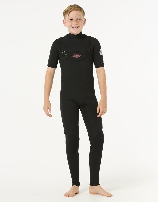 Rip Curl - Kids Dawn Patrol Short 2/2 Sleeve Chest Zip Wetsuit