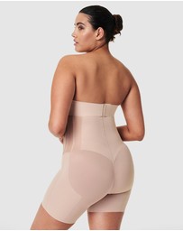 Spanx - TotalContour-High-Waisted Mid-Thigh Shorts