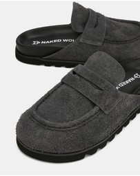Naked Wolfe - Cord Dark Grey Hairy Suede