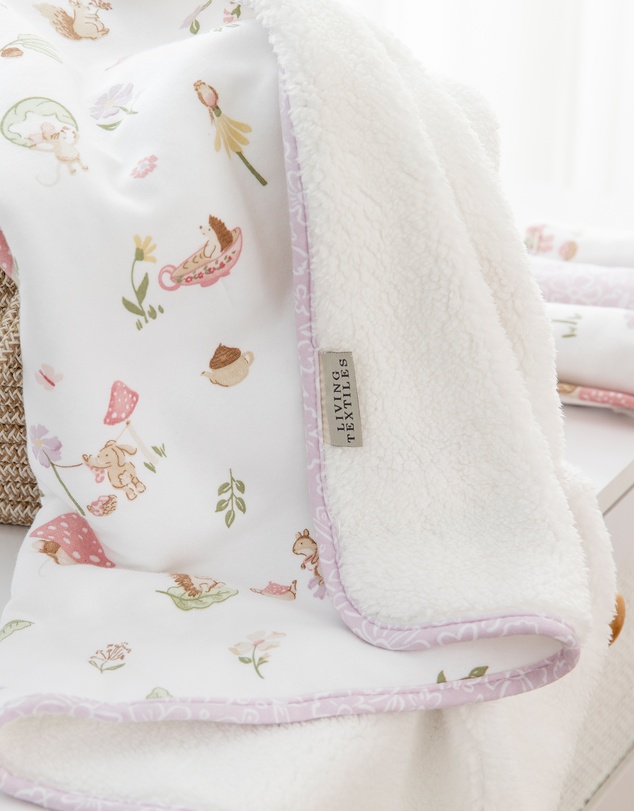 Living Textiles - Sherpa Blanket - Whimsical Wonderland