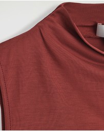 COS - Draped Turtleneck Tank Top