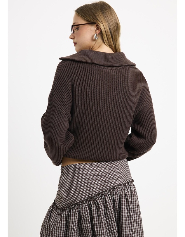 Subtitled - Ellie Double End Zip Longline Cardigan