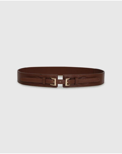 Belle & Bloom - London Fog Leather Waist Belt