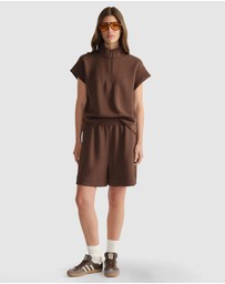 Decjuba - D-Luxe Neoprene Half Zip Top