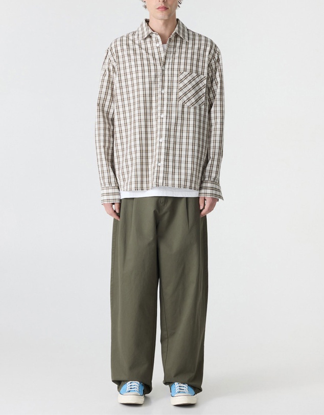 Bassike - Boxy Check Shirt