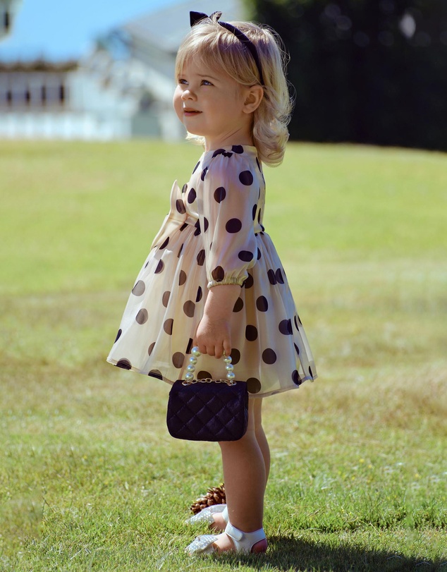 Bardot Junior - Wednesday Organza Spot Dress - Babies-Kids