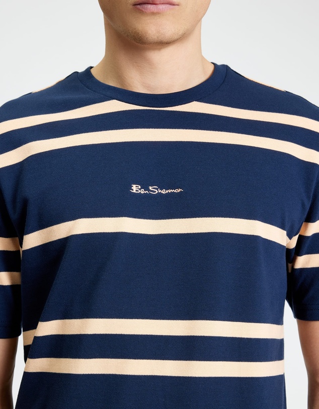 Ben Sherman - Pique Stripe Tee