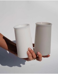 porter green - stegg | silicone unbreakable highball glasses