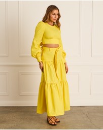 Heaven Australia - Citron Tia Maxi Skirt