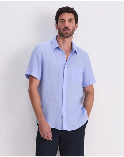 Sportscraft - Short Sleeve Delave Linen Shirt