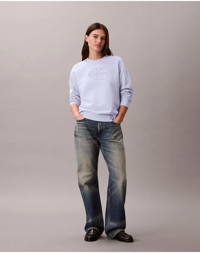 Calvin Klein Jeans - Cotton Terry Monogram Sweatshirt