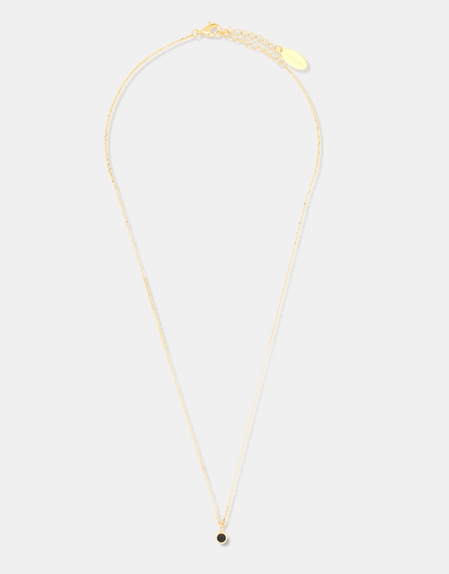 Georgini - Natural Sapphire And Diamond September Gold Pendant