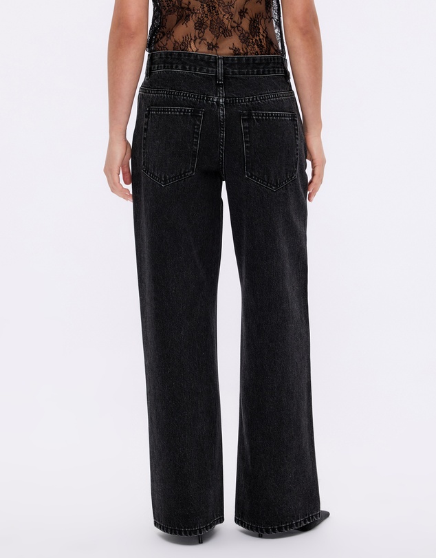 Minima Esenciales - Mid Rise Wide Leg Jeans