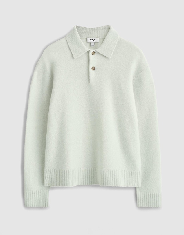 COS - Brushed-Wool Polo Shirt