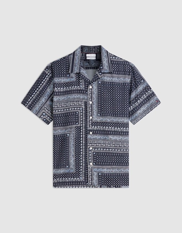 Tommy Hilfiger - Relaxed Fit Bandana Print Short Sleeve Shirt