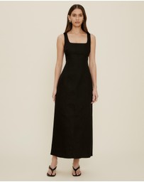 The Fated - Gracie Twill Midi Dress
