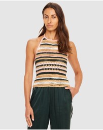 The Upside - Bohemia Sal Crochet Halter Top
