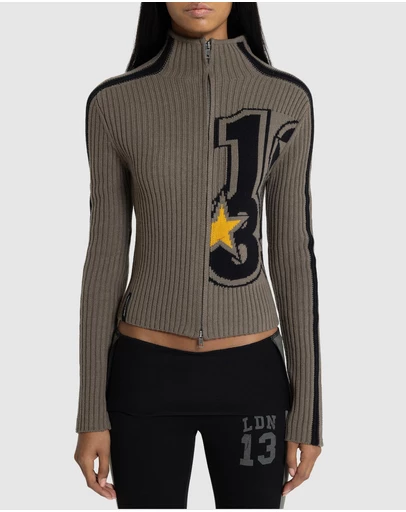 Jaded London - Mint Lucid Knit With Front And Back Artworks