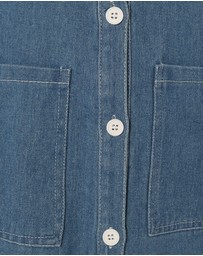 Petal & Pup - Bettie Midi Dress - Mid Blue Denim
