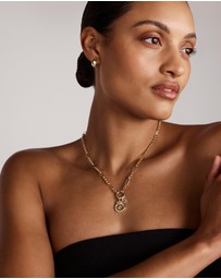 Michael Hill - Diamond Letter S Initial Pendant in 10kt Yellow Gold