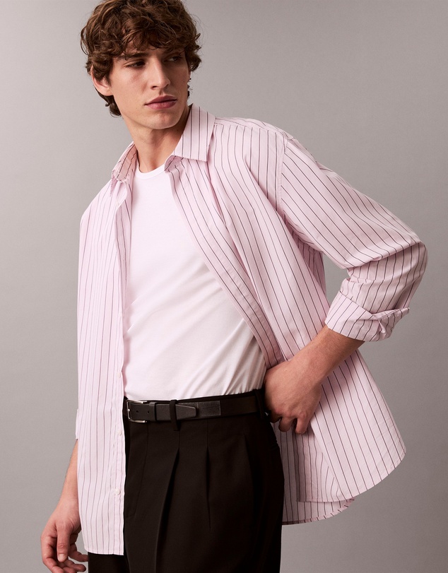 Calvin Klein - Stripe Relaxed Button-Down Shirt