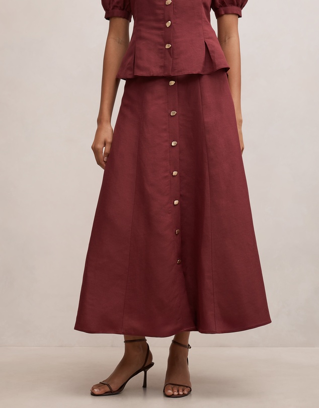 Forever New - Foster Button Maxi Skirt